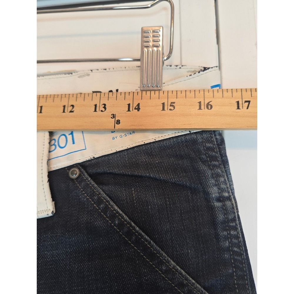 G-STAR RAW Elwood Tapered Band Jeans Men 32 3D Knee Tech Denim Graphic Waistband - Picture 9 of 11